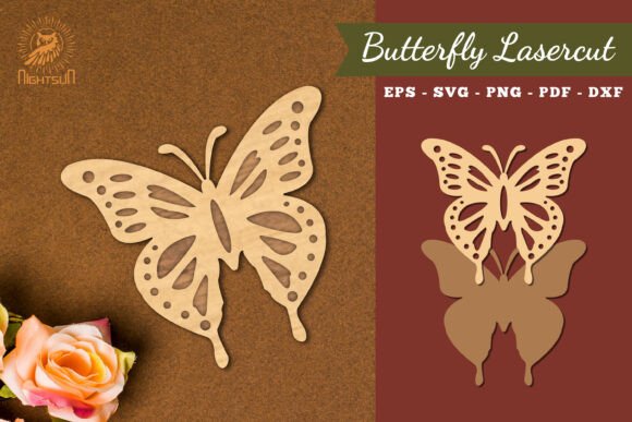 Butterfly Laser Cut Decoration SVG 3
