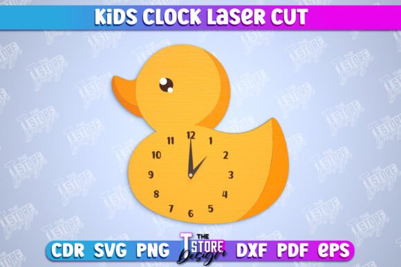 Charming Kids Clock: CNC Files for Adorable Nursery Decor
