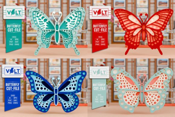 Colorful Butterfly SVG Crafting BUNDLE