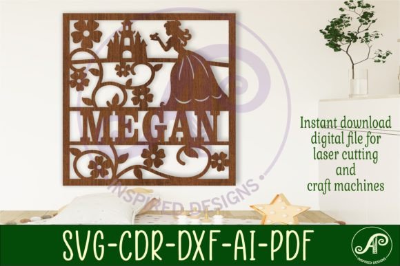 Create Magical Princess Name Signs with SVG Laser Files