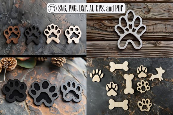 Laser Cut Dog Paw SVG Cut File Bundle: A Creative Design Essential