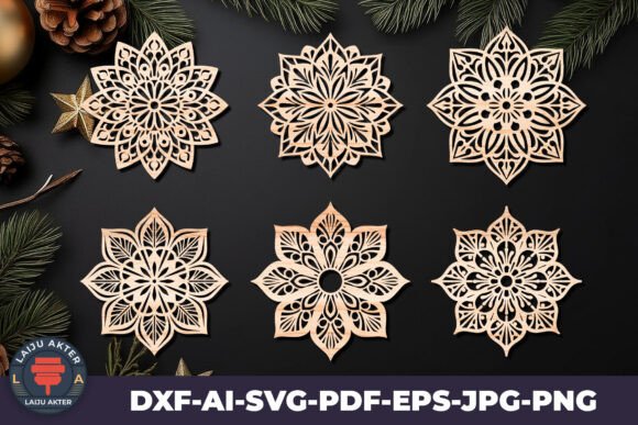 Mandala Laser Cut SVG Bundle 02: Intricate Craft Designs