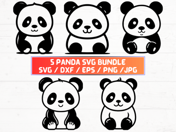 Panda SVG, DXF, EPS, JPG, PNG: Your Complete Design Toolkit
